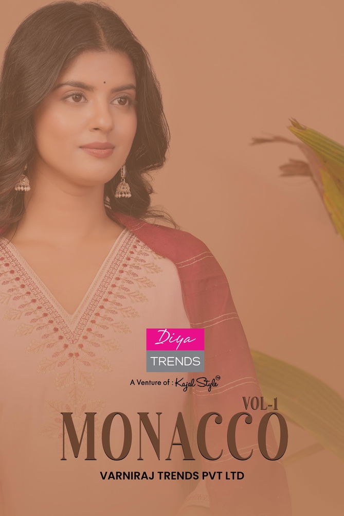 Monacco Vol 1 By Diya Trends Modal Kurti With Bottom Dupatta Wholesale In India